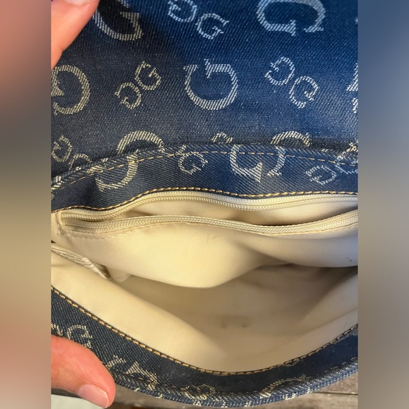 Guess Y2K Vintage Denim Monogram Small Bag - Picture 7 of 12